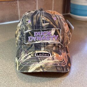 Duck Dynasty Ladies Camouflage Baseball Cap with Pink Embroidery
